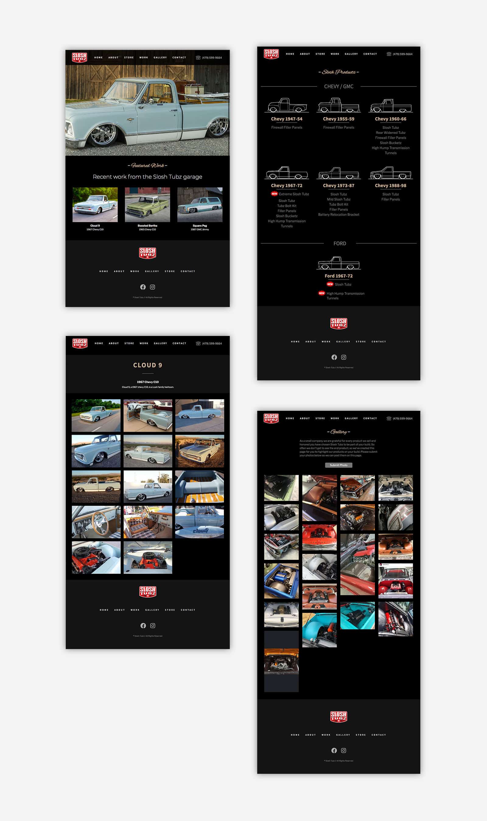 automobile website design